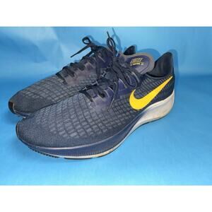 Nike Air Zoom Pegasus 37 CJ0677-400 Blue Yellow Mens US 14 Running